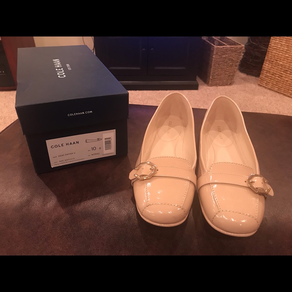 Cole Haan nude flats